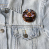 Süßer Vampir-Kessel-Bad-Capybara-Button-Pin Button (Beispiel)
