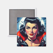 Süßer Vampir Pin-up Magnet (Vorderseite/Rückseite)