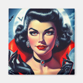 Süßer Vampir Pin-up Magnet (Vorne)