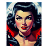 Süßer Vampir Pin-up Poster (Vorderseite)