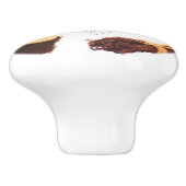 Süßer Vanilla Orchid Monogramm Keramikknauf (Seitenansicht)