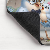 Süßer Vater Vogel & Baby-Mauspad Mousepad (Ecke)