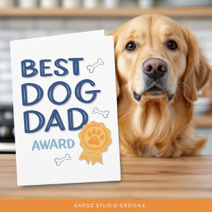 Süßer Vatertag Beste Hund Papa Grußkarte Karte
