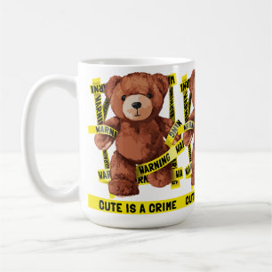 Süßer Verbrechensbekämpfer-Teddybär Kaffeetasse