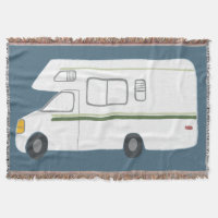 Süßer vintage Motorhome Camper Wohnmobil auf tiefb