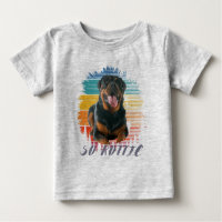 Süßer Vintage-Rottie-Rottweiler-Hund Tier Liebhabe