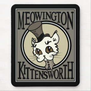 SÜSSER VINTAGE-STIL-KATZENMAUSPAD MOUSEPAD