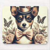 Süßer Vintage Toy Fox Terrier Mousepad (Vorne)