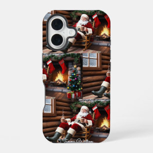 Süßer vintage-traditioneller eleganter froher Weih iPhone 16 Hülle