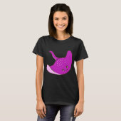 Süßer violetter Stachelrochen T-Shirt (Vorne ganz)