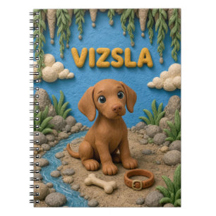 Süßer Vizsla-Welpe, Babyhund Notizblock