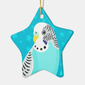 Süßer VogelParakeet Keramikornament (Links)