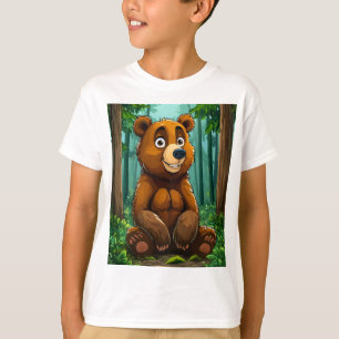 🧸 Süßer Wald-Bär-Kinder-Abenteuer-Geschenk ✨ T-Shirt