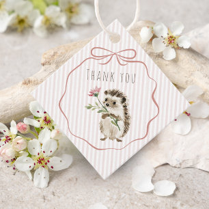 Süßer Waldigel Wasserfarben Danke schön Geschenkanhänger