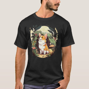 Süßer walisischer Corgi-Hund auf Walisischem Corgi T-Shirt