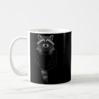 Süßer Waschbär im Poc-Wald - Geschenk für Tierlieb Kaffeetasse