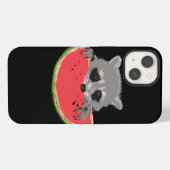 Süßer Waschbär iPhone Hülle (Rückseite (Horizontal))