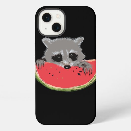 Süßer Waschbär iPhone Hülle (Rückseite)