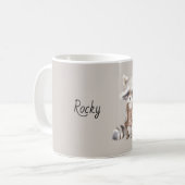 Süßer Waschbär Kaffeetasse (Vorderseite Links)