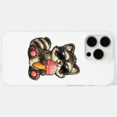 Süßer Waschbär mit Eiscreme und Sonnenbrille Case-Mate iPhone Hülle (Rückseite (Horizontal))
