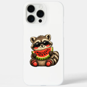 Süßer Waschbär mit Wassermelone iPhone 16 Pro Max Hülle