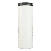Süßer Wasserfarb-Eisbär-Winter Thermosbecher (Rückseite)