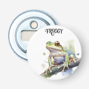 Süßer Wasserfarb-Laubfrosch, individuell Flaschenöffner