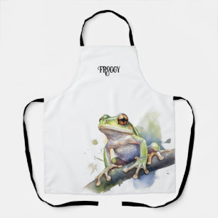Süßer Wasserfarb-Laubfrosch, individuell Schürze