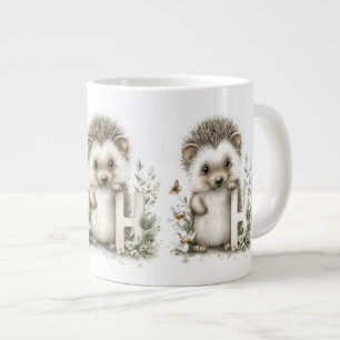 Süßer Wasserfarbe-Baby-Tier-Alphabet-Igel Jumbo-Tasse
