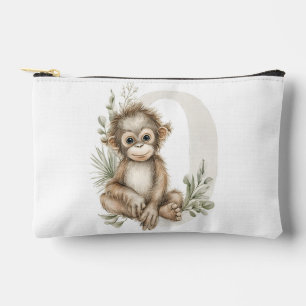 Süßer Wasserfarbe-Baby-Tier-Alphabet Orang-Utan Zubehörtasche