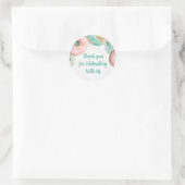 Süßer Wasserfarbe Rosa Donut Aufkleber (Tasche)