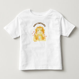 süßer Wasserfarben-Baby-Triceratops-Dino Kleinkind T-shirt
