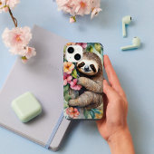 Süßer Wasserfarben-Faultier iPhone Hülle