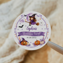 Süßer Wasserfarben-Halloween-Geburtstag
