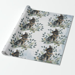 Süßer Wasserfarben-Welpe Geschenkpapier
