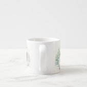 Süßer Wasserfarbener Eisbär Winter  Espressotasse (Rückseite)