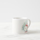 Süßer Wasserfarbener Eisbär Winter  Espressotasse (Vorderseite Rechts)