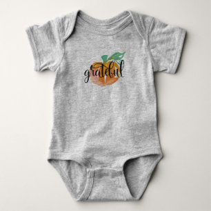 Süßer Watercolor-Kürbis-Halloween-Babymoverall Baby Strampler