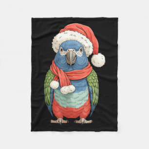 Süßer Weihnachten Onus Papagei Weihnachtsmann Voge Fleecedecke
