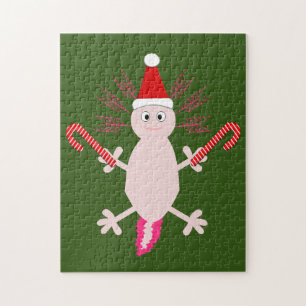 Süßer Weihnachts Axolotl Puzzle