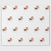Süßer Weihnachts-Beagle  Geschenkpapier (Flach)