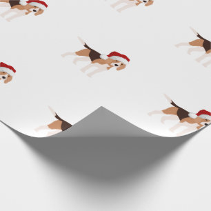 Süßer Weihnachts-Beagle Geschenkpapier