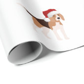 Süßer Weihnachts-Beagle  Geschenkpapier (Rolleneckpunkt)