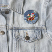Süßer Weihnachts-Chibi-Weihnachtsmann und Elf-Knop Button (Beispiel)