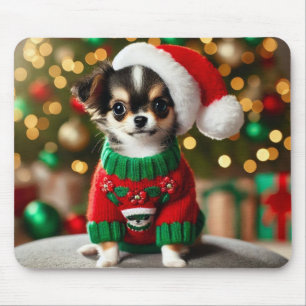 Süßer Weihnachts-Chihuahua Mousepad