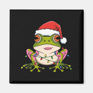 Süßer Weihnachts-Coqui-Frosch _ Feiertage Puerto-r Magnet
