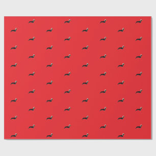 süßer Weihnachts-Dachshund Geschenkpapier