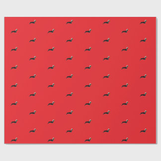süßer Weihnachts-Dachshund Geschenkpapier