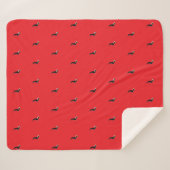 süßer Weihnachts-Dachshund Sherpadecke (Vorderseite (Horizontal))