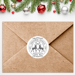 Süßer Weihnachts-Express-Santa-Mail für Kinder Runder Aufkleber